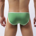 Large Size Male Briefs High Elastic Ice Silk Man Underwear Solid Color Youth Thin Section Comfortable Breathable JF2404. 
