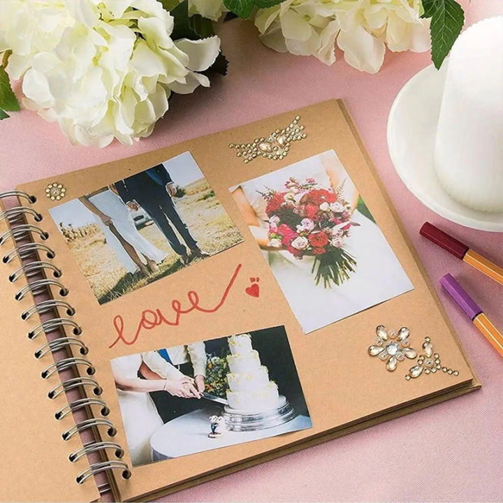 Hard%20Cover%20Blank%20Page%20DIY%20Scrapbook%20Photo%20Album%20With%20Thick%20Pages%207-inch%20Scrapbook%20For%20Wedding%20Anniversaries,%20Family%20Memories,%20And%20Small%20Scrapbooking%20Projects,40%20Pages%20(20%20Sheets)%20-%20Image%205