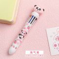 Kawaii Peach Panda Cartoon Silicone 10 Colors Chunky Ballpoint Pen School Office Supply Gift Stationery. 