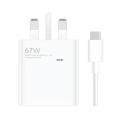 Xiaomi 67W 3Pin USB To Type C Charger, Xiaomi Mi Charger 67W Type C Original Turbo Charge Fast Charging Charger Adepter 67W, Mi 67W PD Charger with Type C Cable, XIAOMI XIAOMIGaN Power Adapter 67W PD Type C. 