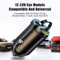 100W Mini Car Charger Double USB Lighter Fast Charging WARP Flash Charging USB TypeC Car Phone Charger Auto Interior Accessories. 