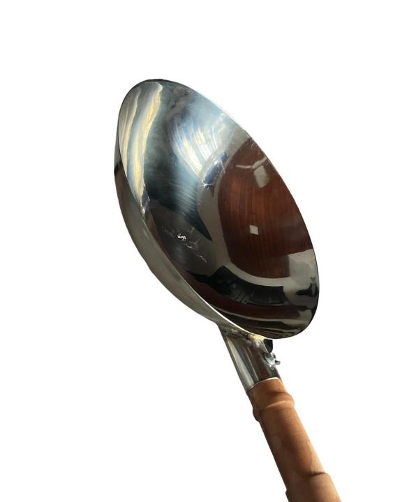 stainless%20steel%20polish%20rice%20pan%20Wok%20pan%20/%20koththu%20pan%20high%20quality%20size%20no%2014%20-%20Image%204