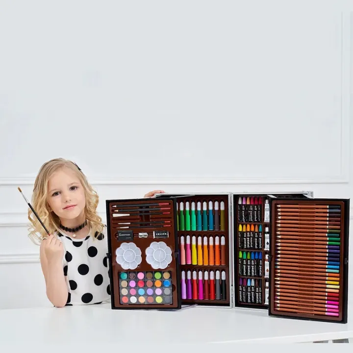145pcs%20Kids%20Art%20Set%20Children%20Drawing%20Set%20Water%20Color%20Pen%20Crayon%20Oil%20Pastel%20Painting%20Drawing%20Tool%20Art%20Supplies%20Stationery%20Set%20-%20Image%208