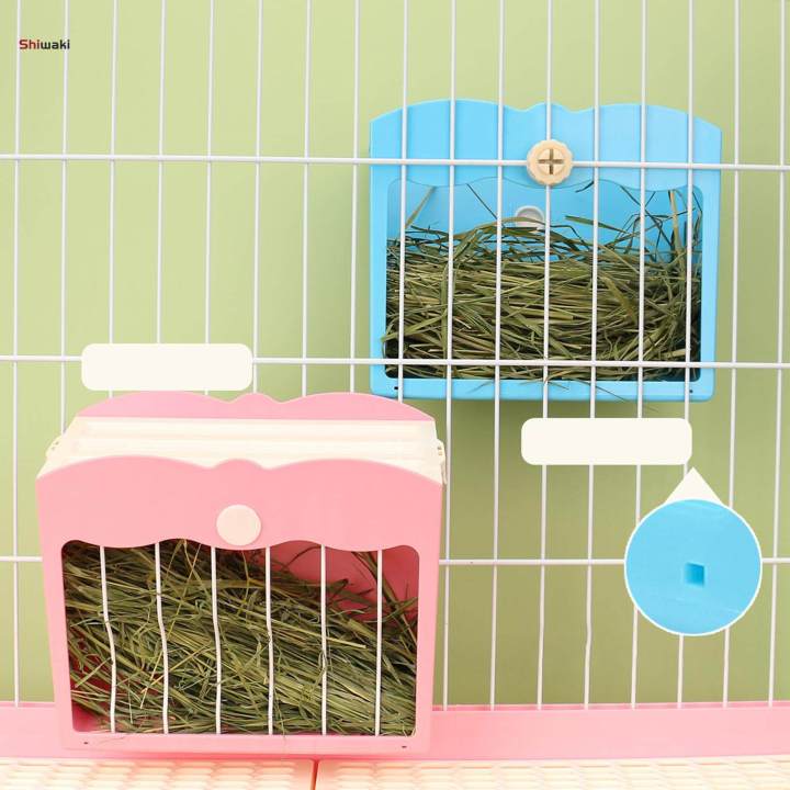 Bunny%20Hay%20Manger%20Grass%20Shelf%20Food%20Dispenser%20Guinea%20Pig%20Hay%20Feeder%20Blue%20-%20Image%206