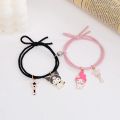 2pcs Cute Cartoon Magnet Couples Distance Matching Bracelets / Mutual Attraction Friendship Braided Rope Bracelet / Charm Couple Bracelets / Gifts Jewellery Accessories for Women Men Boyfriend Girlfriend Best Friends. 