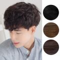 【Popular Categories】 Hair Accessories Fashion Short Curly Wig Natural Brown Male Wavy Wigs Handsome Hair Extensions Men Synthetic Hair Daily.
