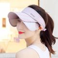 tideHigh Quality , Side Visible Sun Cap Ladies Summer Cycling Outdoor Sports Cap with Retractable Sun Visor for Young Girls Ladies. 