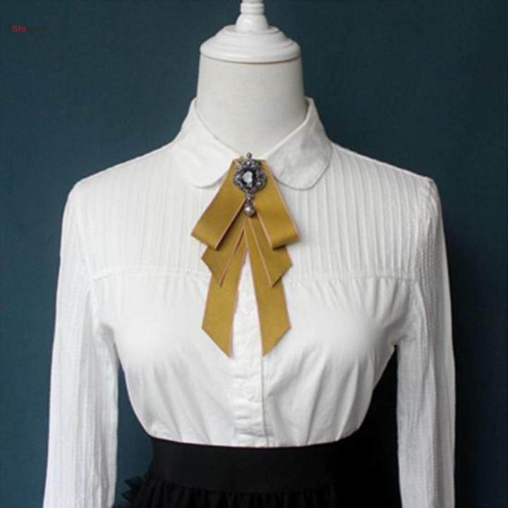 Bow%20Tie%20for%20Women%20Necktie%20with%20Long%20Ribbon%20Formal%20Adjustable%20Length%20Girls%20Brooch%20Pin%20Bowties%20for%20Party%20Suit%20Wedding%20Shirt%20Graduation%20-%20Image%205