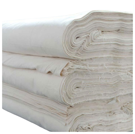 Cotton Greige Fabric White & Beige Color - Amu Redi (අමු රෙදි)