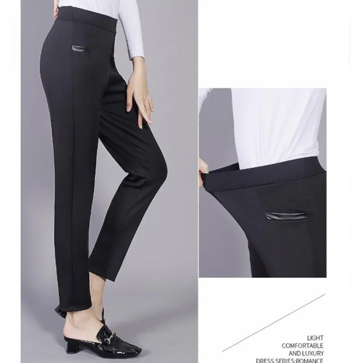 Women%20hin%20Pencil%20%20Pants%20Soft%20Casual%20Pants%20Outer%20Wear%20Long%20Pants%20rousers%20High-waisted%20High%20Elasticity%20With%20Pocket%20Jogger%20Pants%20color:Navy%20blue%20%20size:M%20%5B40-47.5%20kg%5D%20-%20Image%205