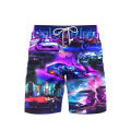 New Street Cars 3d Printed Beach Shorts Summer Stereo Car Clothing Men's And Women's Kids Costumes Hip Hop Oversize Short Pants. 