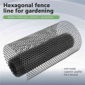 15.7 Inch X 10FT Plastic Chicken Fence Mesh,Hexagonal Fencing Wire for Gardening, Poultry, Chicken Wire Frame Black. 