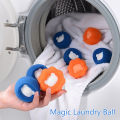 【Upgrade Your Style】 1PC Laundry Ball Kit Hair Remover Washing Machine Pet Clothes Cleaning Balls Fiber Collector Reusable Filtering Ball Lint Catcher Dog Accessories Home Household Product. 