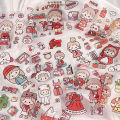 40Pcs Kawaii Stickers Handbook Cute Cartoon Pattern Stickers PET Waterproof Box Scrapbooking Stickers Stationery Supplies. 