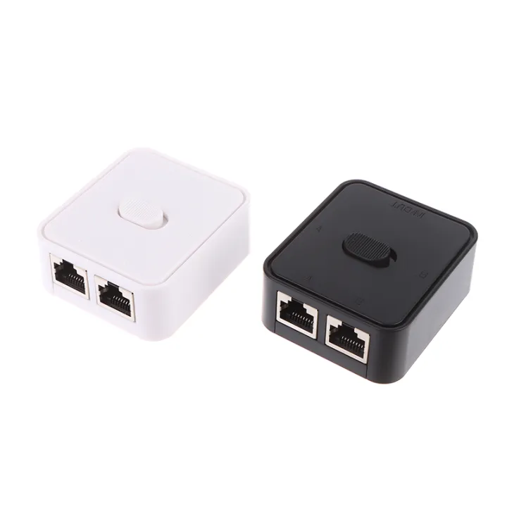 Network Switchable Box 2 Port Gigabit Network Switch Rj45 Cat 5/6 Lan Hub Network Switch Box ...