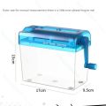 A4 Mini Hand Shredder Paper Strip Cross Cut Machine Desktop Micro Manual Crank File Small Cutter Machine Document Tool Office. 