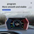 Car Heads Up Display, Car Smart Obd2 Gauge Display, Gps Speedometer with Vehicle Speed, Rpm, Fuel Consumption Voltage. 