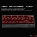 Deiog M105 Wired Mechanical Gaming Keyboard With Durable Blue Switches & RGB Lighting. 