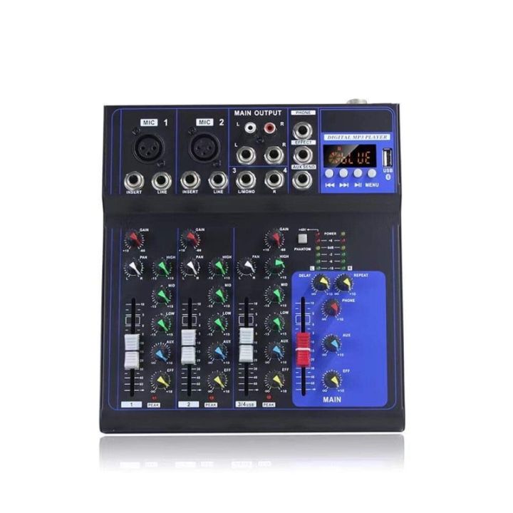 PROFESSIONAL 4 CHANNEL LIVE MIXER with BLUETOOTH