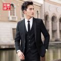 High Quality Suit Men's Korean Slim Top Coat Groomsman Bridegroom Wedding Business Professional Formal Wear Small Suit. 