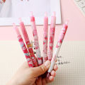 Random Cute Press Gel Pens Stationery Cute Pink Dinosaur Cartoon Gel Pens Stationery Sets For Girls Office School Supplies Pens. 