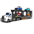 1:48 Scale Rechargeable 12 Wheel Remote Control Car Carrier Truck With Four Cars. 