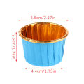 10Pcs Aluminium Foil Muffin Cupcake Liner Cake Wrappers Baking Cup Tray Case Cake Paper Cups Pastry Tools Party Supplies. 