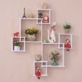 3PCS/Set Square Wall Shelf Hanging Decoration Creative Walls Organizer Decor Stand Racks.