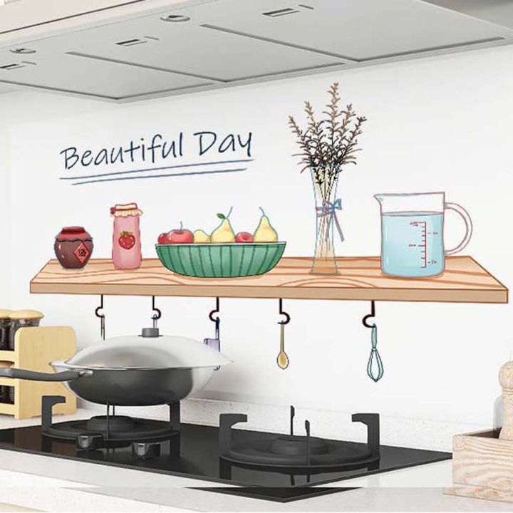 Self Adhesive Creative Kitchen High Temperature Cabinet Home Decoration ...