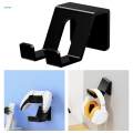 Wall Mount Gamepad Controller Stand Easily Install Durable Headphone Hanger Black. 