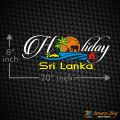 Sri Lanka Holiday Stickers For Car Van Buddy Van KDH Caravan Dolphine Sports Car High Quality PVC & Luminous Reflective Plotter Cutting Stickers. 