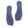 High-Quality Women's Velvet Flat Shoes – Comfortable Slip-On Shoes in Navy Blue for Everyday Wear. 