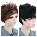 Hair Accessories Fashion Short Curly Natural Brown Male Wavy Handsome Hair Men Synthetic Hair Daily. 