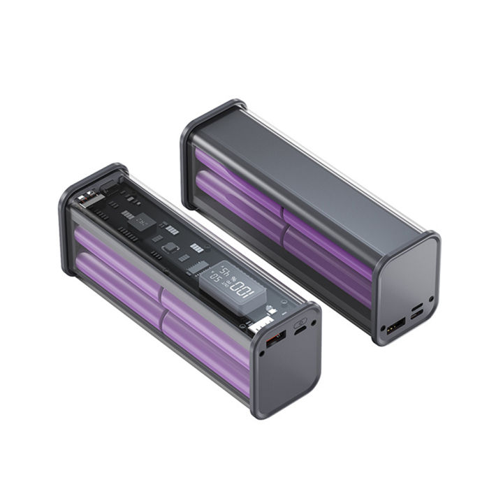 18650 Polymer 20000mA Battery Charging Power Bank Box 22.5W PD Fast ...