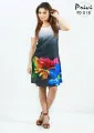 Privi Fashion Knit Print Dress for Women. 