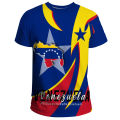 Fashion Men's T-shirt Venezuela Flag Print TShirt Men Clothing Oversized Short Sleeve Casual Streetwear Blouse Male y2k clothes. 