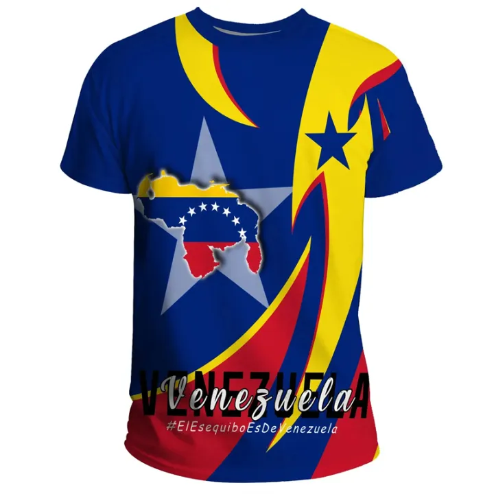 Fashion%20Men's%20T-shirt%20Venezuela%20Flag%20Print%20TShirt%20Men%20Clothing%20Oversized%20Short%20Sleeve%20Casual%20Streetwear%20Blouse%20Male%20y2k%20clothes%20-%20Image%203
