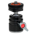 Mini Ball Head Tripod Head with Universal 3/8 Inch Screw Mounts for DSLR Cameras Flash Tripod Monopod Fill Light Easy to Use. 