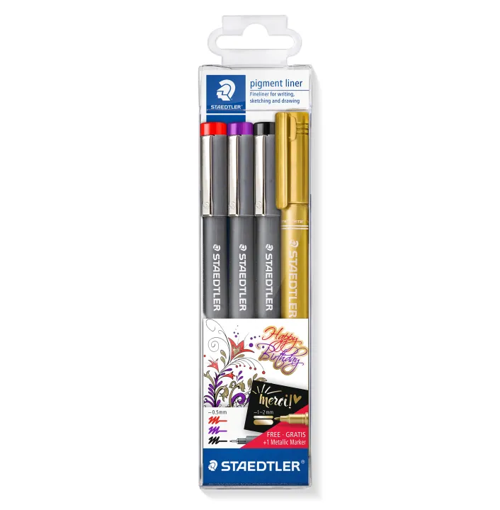 STAEDTLER® 308 SWP3P PIGMENT liner 3 SET
