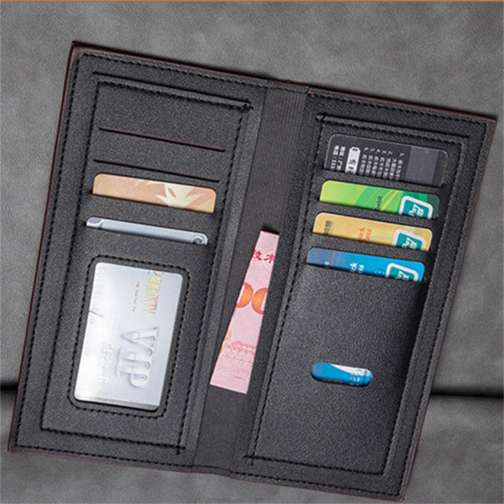 Thin%20design%20Men's%20wallet%20Stylish%20Long%20Multi-functional%20Multi-card%20holder%20PU%20leather%20Large%20%20purse%20for%20Travel%20accessory%20%20use%20Business%20trips%20Gift%20option%20Suitable%20for%20men%20-%20Image%209