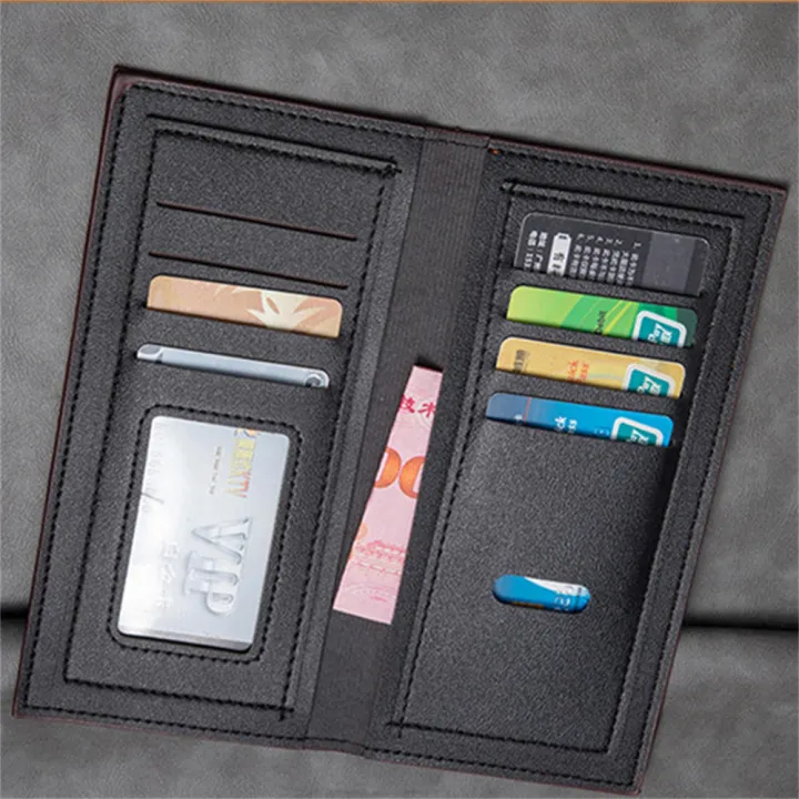 Multi-functional%20Men's%20wallet%20Slim%20PU%20leather%20Long%20Multi-card%20holder%20Thin%20design%20Large%20purse%20for%20Travel%20accessory%20use%20Business%20trips%20Gift%20option%20Suitable%20for%20men%20-%20Image%208