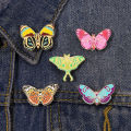 1PC/5PCS Fashion Cartoon Cute Exquisite Colorful Butterfly Insect Enamel Brooch Lovers Badge Gift Clothing Bag Accessories. 