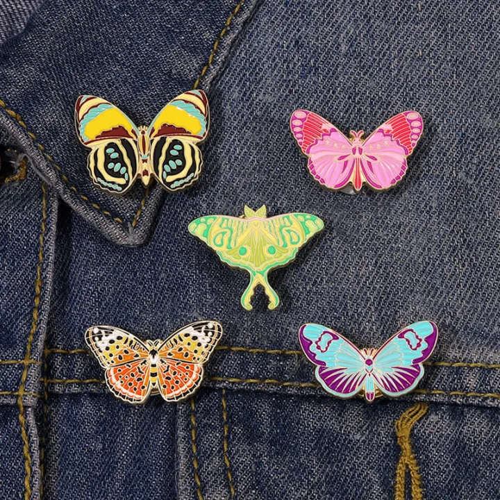 1PC/5PCS%20Fashion%20Cartoon%20Cute%20Exquisite%20Colorful%20Butterfly%20Insect%20Enamel%20Brooch%20Lovers%20Badge%20Gift%20Clothing%20Bag%20Accessories%20-%20Image%207