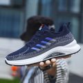 Men's Breathable Mesh Casual Sneakers, Lightweight Casual Shoes, Luxury Outdoor Walking Footwear, Sports Tennis Shoes. 