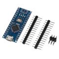 OYPFXMI Nano V3.0 ATMEGA328P CH340G MICRO/TYPE-C/MNI Interface Module with Pin Header Improved Version Solderless Board. 