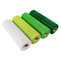 4 Roll Plastic Mesh Flower Packing Gauze Green White Wired Edge Ribbon 10 Inch X 30 Feet Poly Deco Mesh Ribbon. 