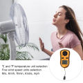 Handheld Digital Anemometer Portable Mini Wind Speed Temperature Gauge. 
