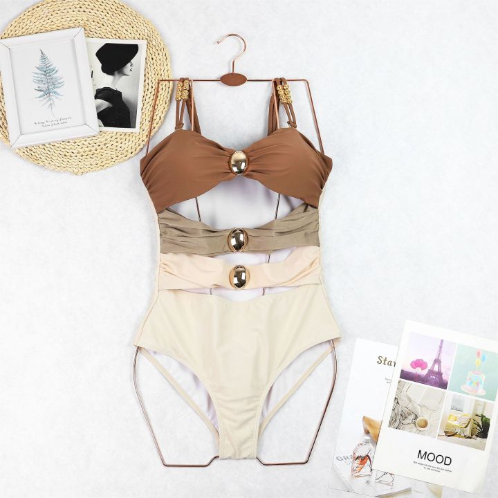 KOKKO%20Women1%20Pieces%20Swimsuits%20With%20Matching%20Wrap%20Skirt%20Contrasting%20Color%20Spaghetti%20Straps%20Swim%20Top%20Mesh%20Cover%20Up%20-%20Image%206