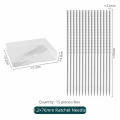 New 15PCS/Boxed Knurled Needle Lightweight Hand-knitting Tool Hread Head Piping Trouser Leg Needle Multifunctional Snag Repair Needle for Woven Fabric Cloth. 