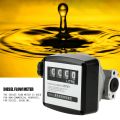 Mechanical Fuel Gauge 4-Digit Fuel Flow Mechanical Fuel Flow Meter 25Mm (1 inch Internal Thread) 5-30 GPM/20-120L/Min. 
